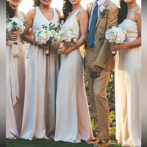 sachin and babi light blue dress Bridesmaid Dresses main image 0